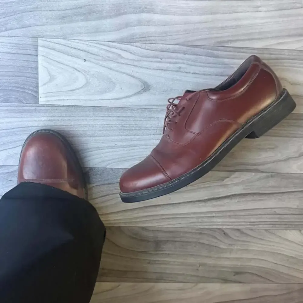 Rockport M4341 Brown Leather Oxford Dress Shoes
